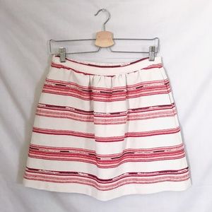 paper crown // white a-line high-waist skirt